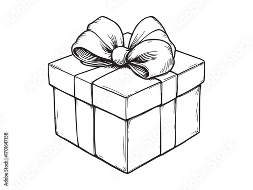 gift box with a ribbon beautiful surprise inside