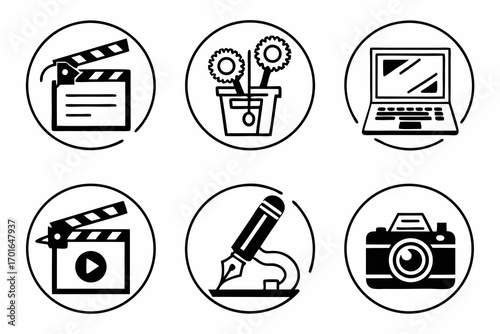 Creative Icons Film Writing Photography and Technology.
