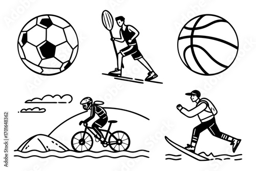 Diverse Sports and Outdoor Activities Collection.