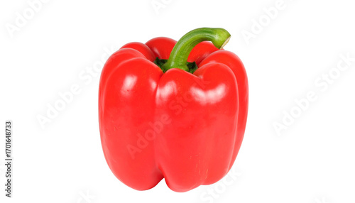 High Quality Image of Red Paprika Pepper Vegetable Fresh Organic Natural Raw Healthy Food Isolated on Transparent Background