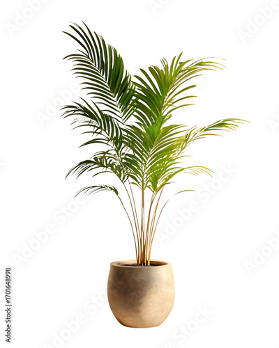 palm tree in a pot