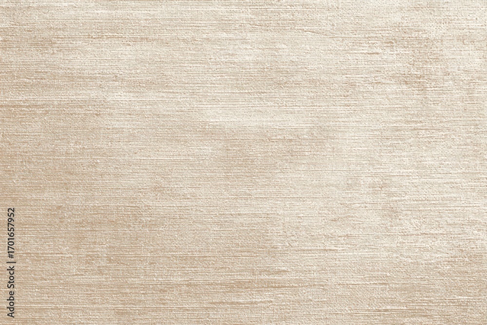 Fototapeta premium Neutral Beige Fabric Texture Background with Subtle Horizontal Weave Pattern for Textiles or Design