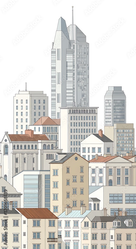 Fototapeta premium Cityscape Symphony