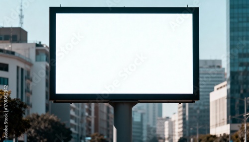 Wallpaper Mural Blank Billboard Mockup in Urban Setting for Advertising Campaigns and Promotional Content Display Torontodigital.ca