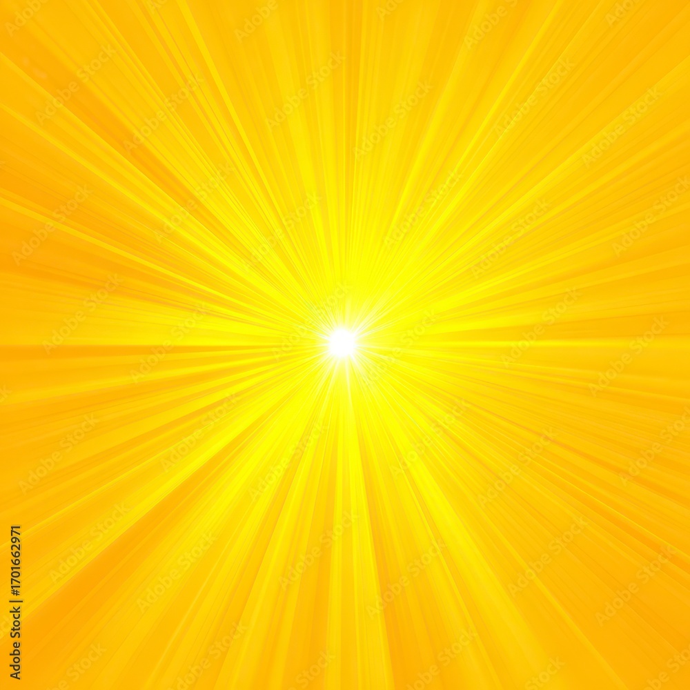 Obraz premium Radiant yellow sunburst