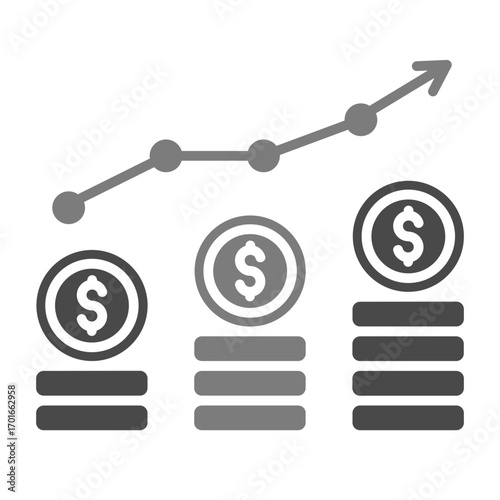 Financial profit Icon