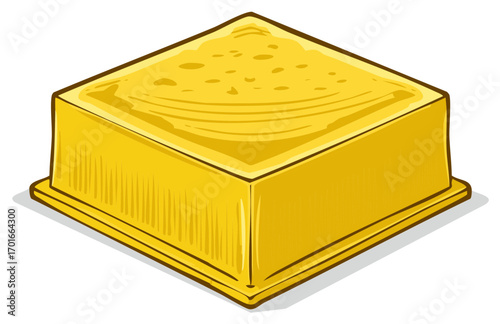 Isometric Square Food Container Vector for Fresh Delivery or Packaging Design