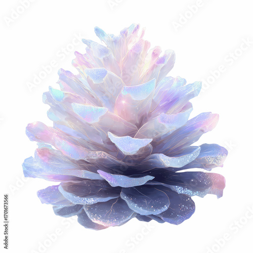 Wallpaper Mural Iridescent Pine Cone A Magical Winter Jewel Torontodigital.ca