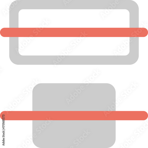 Strikethrough icon set