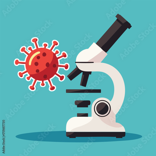 World Rabies Day vector illustration set featuring rabies virus microbe, dog nervous system, vaccine syringe, animal paw prints, rabies awareness ribbon, and global protection symbols in solid colors.