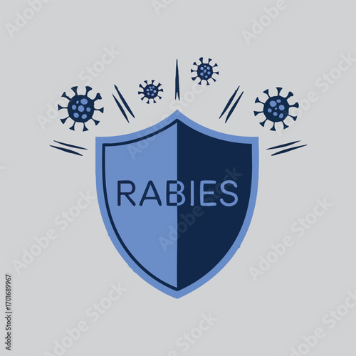 World Rabies Day vector set featuring vet vaccinating dog, silent killer dog shadow, rabies warning signs, red alert rabid dog silhouette, and animal shelter protection icons in minimal style.