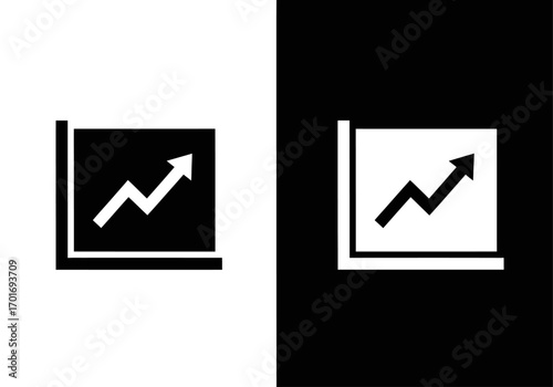 Data Growth: A compelling graphical representation of rising figures, showcasing economic expansion or project success against a simple, clean two-tone background.