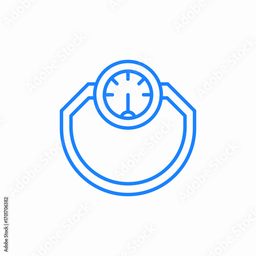 bathroom scale icon sign vector