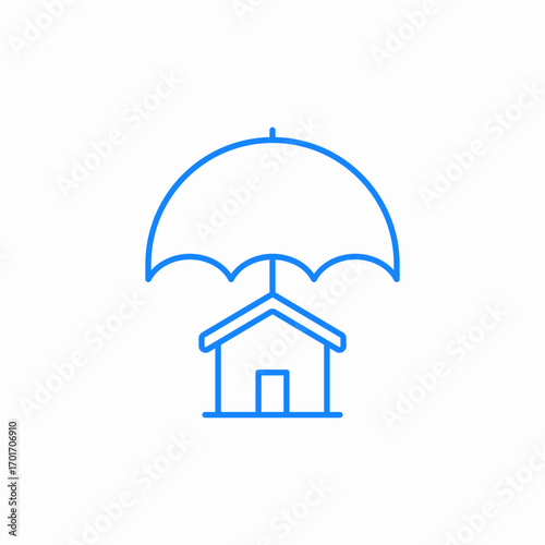 house insurance icon sign vector