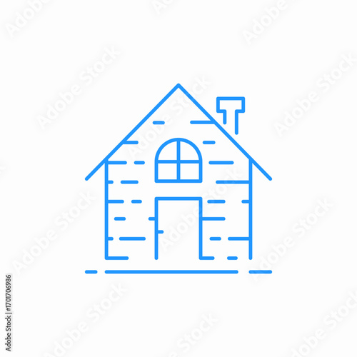 house structure icon sign vector