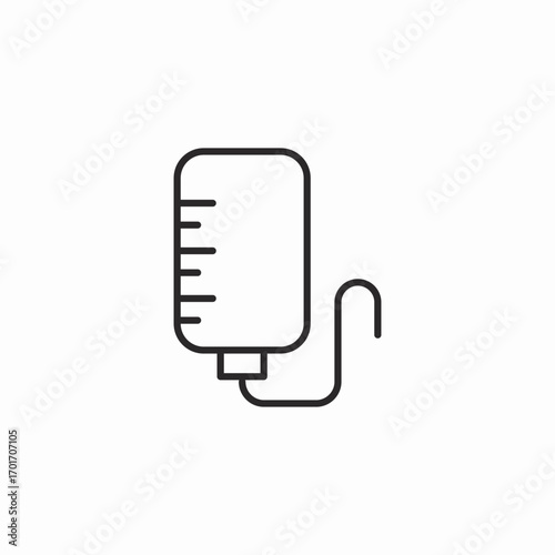 iv drip icon sign vector