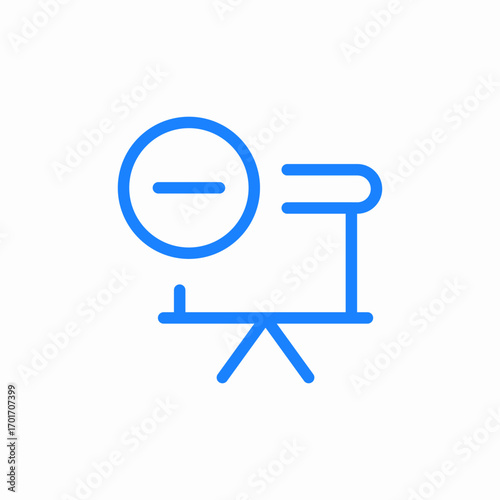 minus tripod icon sign vector