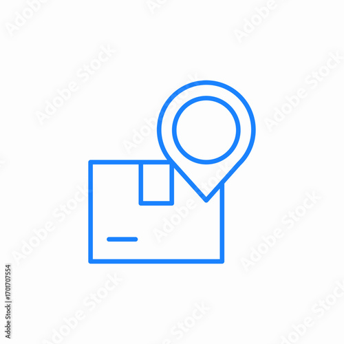 package location tracking icon sign vector