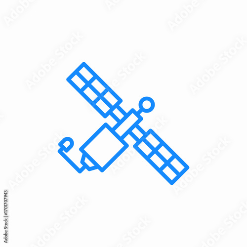 satellite space icon sign vector