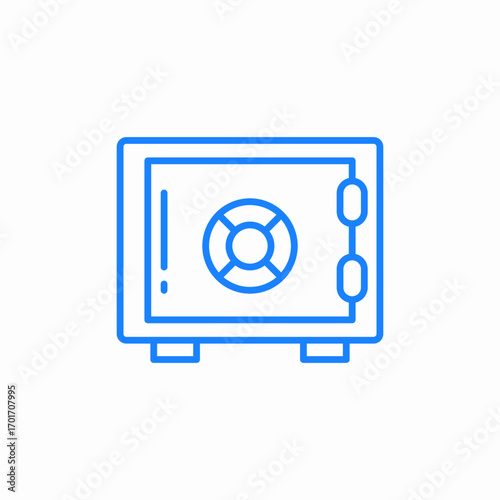 safe security storage icon sign vector