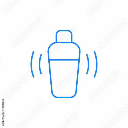 shaker cup icon sign vector