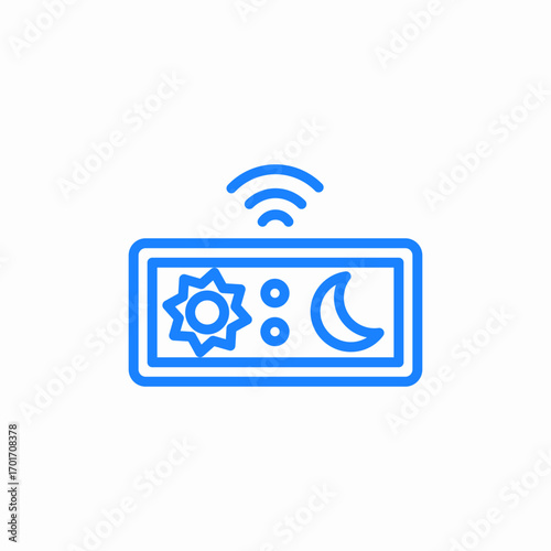 smart home display icon sign vector