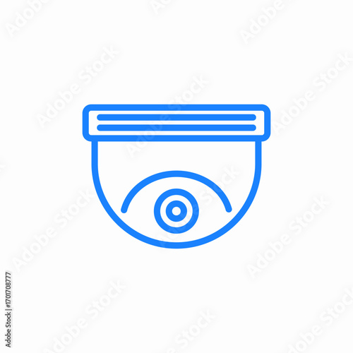 surveillance camera icon sign vector