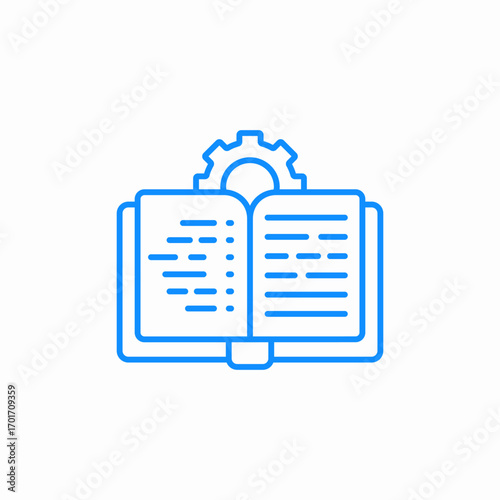 user guide icon sign vector
