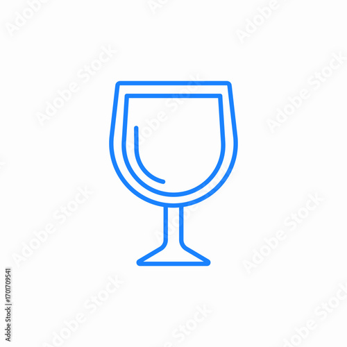 wine glass drink icon sign vector
