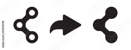 Network and Connection Transition Icons Set