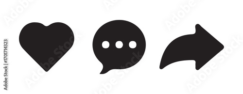 Modern Linear Icons for Social Engagement