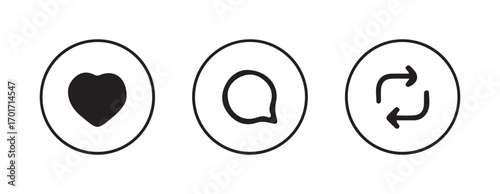 Minimalist Icons for Social Media and User Interaction