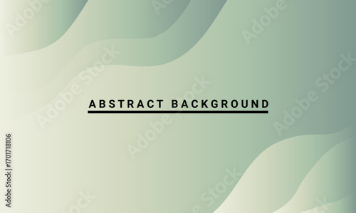 Green Gradient Abstract Waves Background With Text Overlay teal