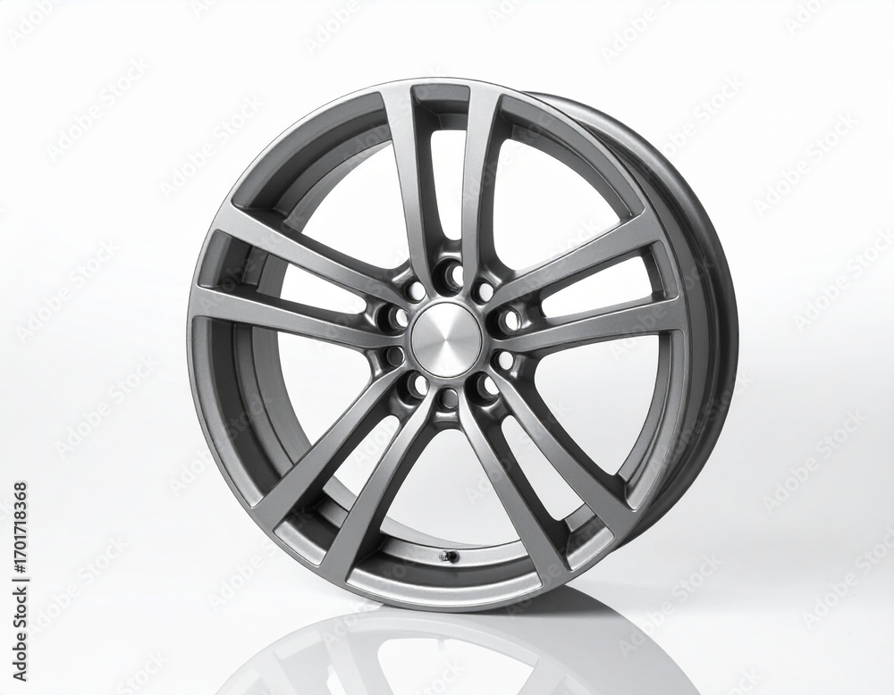 Obraz premium Car tire frame with silver color