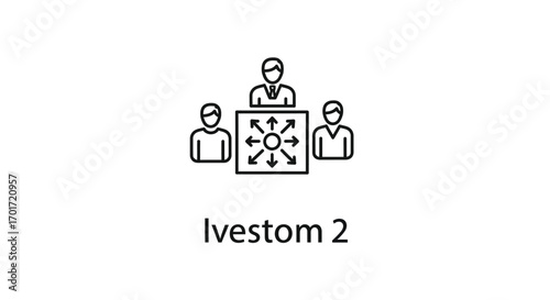 Business meeting with strategy board discussion and team collaboration for success vector