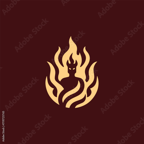 Fire god logo