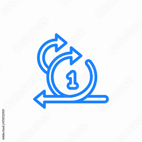 accelerate agile icon sign vector