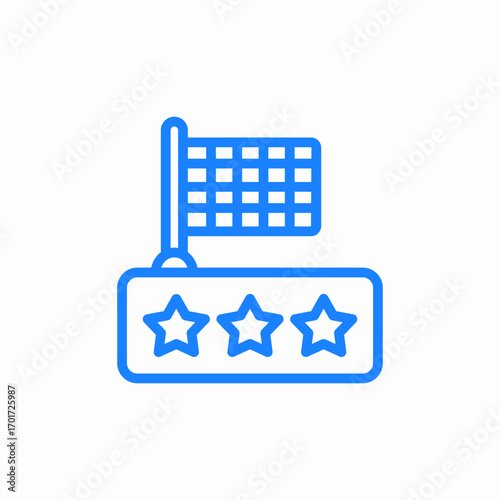 achievement rating icon sign vector