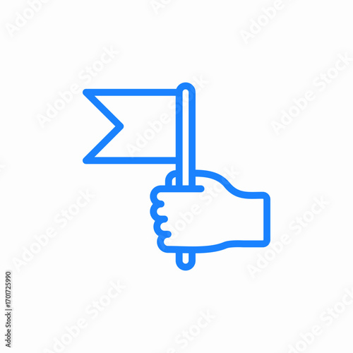 accomplishment flag icon sign vector