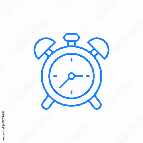 alarm clock icon sign vector