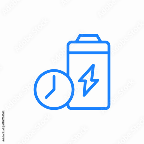 battery life icon sign vector