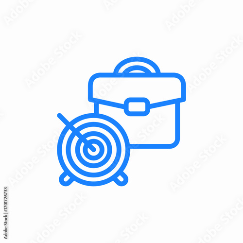 business goals icon sign vector