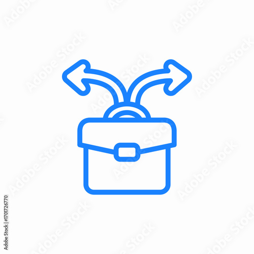 business strategy icon sign vector