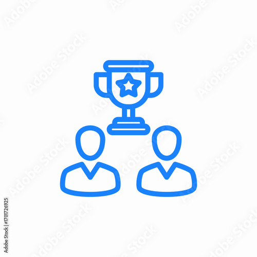 candidate winner icon sign vector