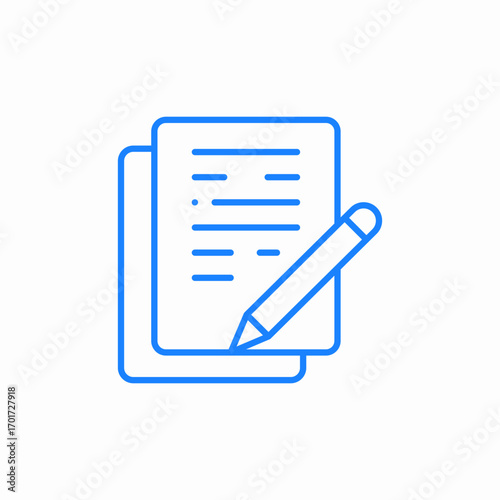 document edit icon sign vector
