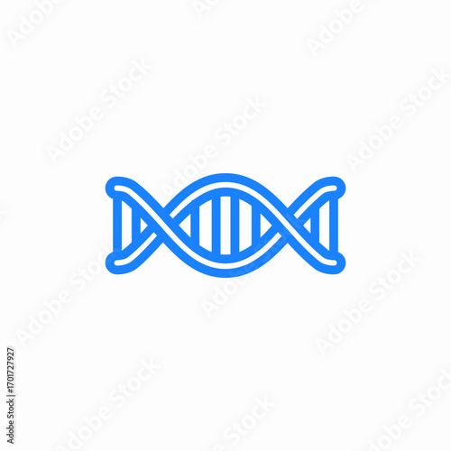 dna genom icon sign vector