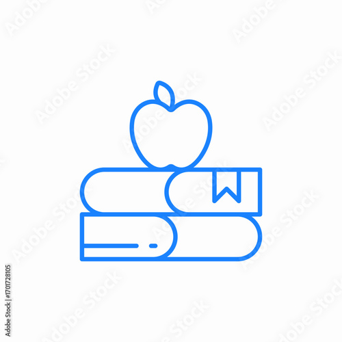 education books icon sign vector