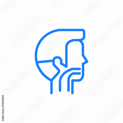 health throat icon sign vector