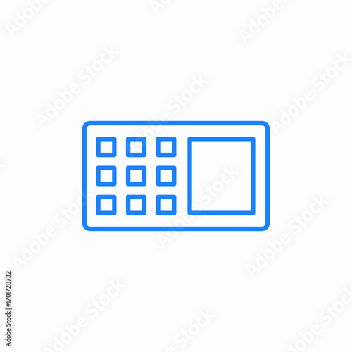 intercom access icon sign vector