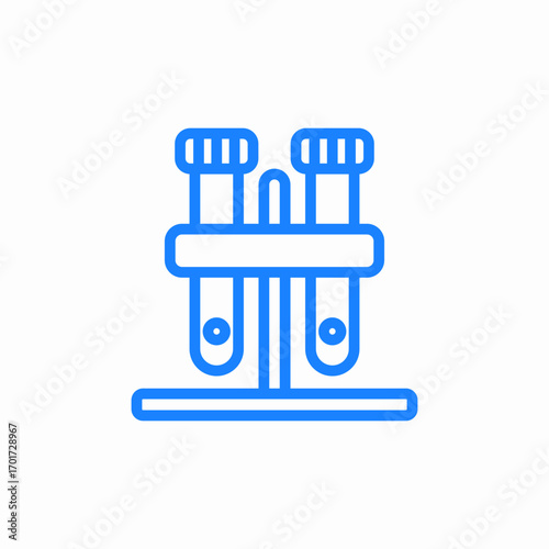 lab tubes icon sign vector